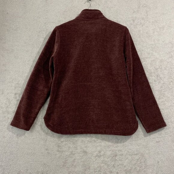 NEW 32 Degrees Heat Womens M Maroon 1/4 Zip Pullover Sweatshirt Polyester Fleece - Picture 2 of 10